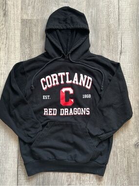 SUNY Cortland Red Dragons black hoodie